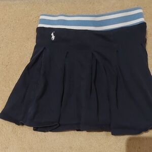 Ralph Lauren Dark Blue Skirt with Striped Waistband